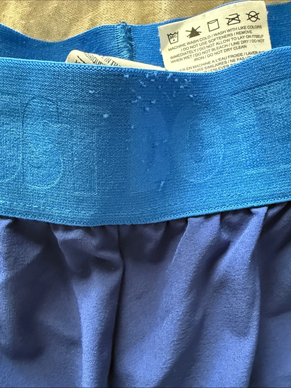 Nike Women's Royal Blue Athletic Shorts with Elastic Waistband